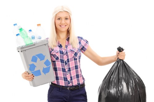 Community members recycling furniture in Hainault