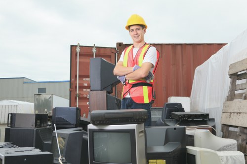 Customer reviewing flat clearance options